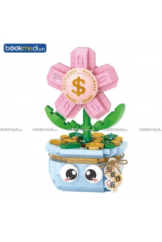 Đồ Chơi Lắp Ráp Mô Hình Chậu Hoa Rich Flower Hãng Loz